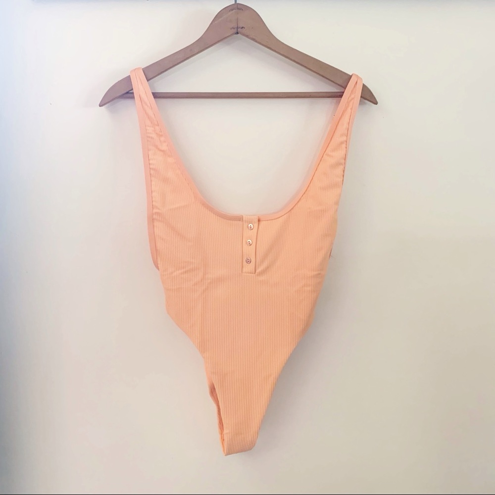 SALE FRANKIE'S Bikinis Adele Ribbed One Piece NWT - Picture 4 of 5